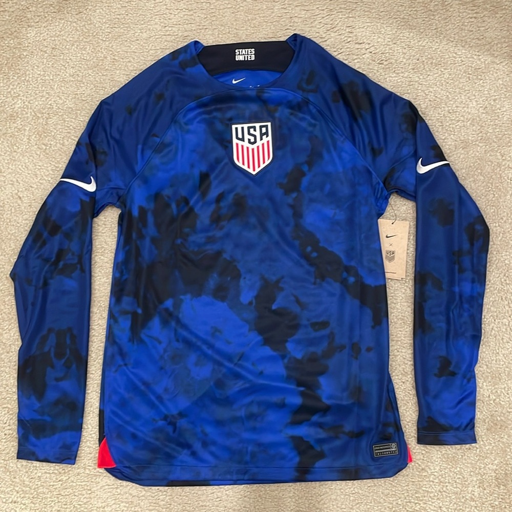 Nike 2022/23 Away USA Long Sleeve Jersey men size M NWT